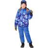 Haloumoning Girls 2 Piece Snowsuit Kids Waterproof Fleece Lined Ski Jacket and Snow Bibs Overalls Set 5-14 Years(Blue)
