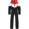Haloumoning Girls One Piece Snowsuits Kids Puffer Waterproof Hooded Ski Suits Coveralls Winter Jumpsuits 5-14 Years(Black)