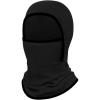 Haloumoning Kids Girls Winter Ski Face Mask Balaclava Youth Fleece Warmer Hooded Windproof Neck Gaiter 8-12 Years(Black)