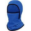 Haloumoning Kids Girls Winter Ski Face Mask Balaclava Youth Fleece Warmer Hooded Windproof Neck Gaiter 8-12 Years(Royal Blue)