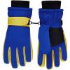 Haloumoning Kids Ski Gloves Waterproof Thermal Winter Warm Snow Snowboard Cycling Gloves for Boys Girls 3-15Y(Royal Blue)