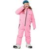 Haloumoning Kids Snow Suit Girls Waterproof Insulated Winter Outdoor Overalls Snowboarding One Piece Ski Suit 5-14Years(Bright Pink)
