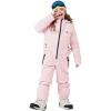 Haloumoning Kids Snow Suit Girls Waterproof Insulated Winter Outdoor Overalls Snowboarding One Piece Ski Suit 5-14Years(Pink)