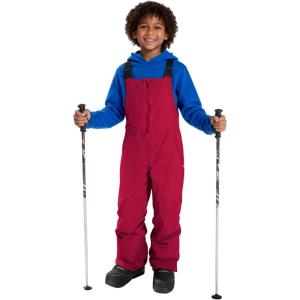 Haloumoning Boys Snow Bibs Kids Ski Pants Waterproof Insulated Snowboard Winter Overalls 5-14 Years(Red)