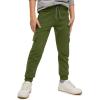Boys Cargo Sweatpants Kids Casual Drawstring Waist Joggers Soft Knitted Active Pants 5-14 Years