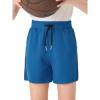 Haloumoning Boys Mesh Athletic Shorts Kids Quick Dry Side Slit Basketball Gym Shorts with Pockets 5-14 Years(Royal Blue)