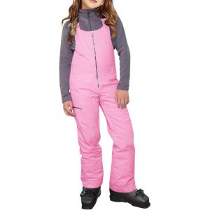 Haloumoning Kids Snow Bibs Girls Ski Pants Waterproof Insulated Snowboard Overalls Snowsuit 5-14 Years(Pink)