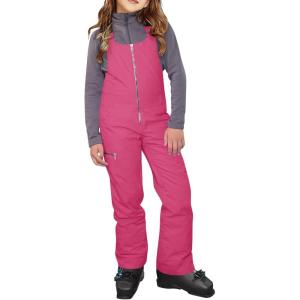 Haloumoning Kids Snow Bibs Girls Ski Pants Waterproof Insulated Snowboard Overalls Snowsuit 5-14 Years(Rose Red)