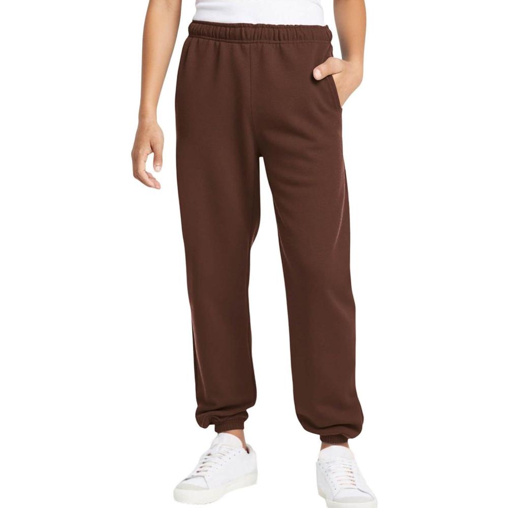 imageHaloumoning Boys Fleece Sweatpants Kids Elastic Waist Casual Joggers Active Athletic Pants with Pockets 514YDeep Coffee