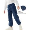 Haloumoning Boys Cargo Jeans Kids Elastic Waist Jogger Denim Pants Casual Trousers with Pockets 4-14 Years