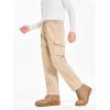 Haloumoning Boys Cargo Joggers Pants Elastic Waist Casual Jogging Trousers Bottom for Kids 4-14 Years