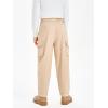 Haloumoning Boys Cargo Joggers Pants Elastic Waist Casual Jogging Trousers Bottom for Kids 4-14 Years
