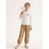 Haloumoning Boys Cargo Pants Kids Casual Elastic Waist Joggers Cotton Sweatpants 5-14 Years