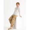 Haloumoning Boys Cargo Pants Kids Casual Elastic Waist Joggers Cotton Sweatpants 5-14 Years