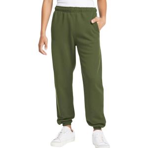 Haloumoning Boys Fleece Sweatpants Kids Elastic Waist Casual Joggers Active Athletic Pants with Pockets 5-14Y(Army Green)