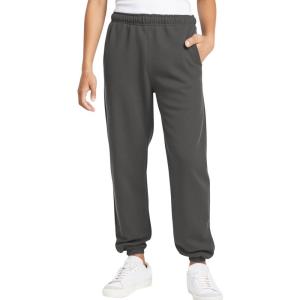 Haloumoning Boys Fleece Sweatpants Kids Elastic Waist Casual Joggers Active Athletic Pants with Pockets 5-14Y(Dark Grey)