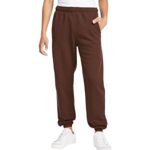 Haloumoning Boys Fleece Sweatpants Kids Elastic Waist Casual Joggers Active Athletic Pants with Pockets 5-14Y(Deep Coffee)