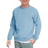 Haloumoning Boys Crewneck Pullover Sweatshirts Kids Youth Casual Long Sleeve Shirts 5-14 Years(Wathet)