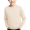 Haloumoning Boys Striped Long Sleeve Sweater Kids Fashion Crewneck Knit Pullover Fall Clothes 5-14Y(Beige)