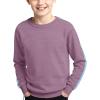 Haloumoning Boys Striped Long Sleeve Sweater Kids Fashion Crewneck Knit Pullover Fall Clothes 5-14Y(Purple)