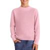 Haloumoning Boys Sweaters Kids Crewneck Long Sleeve Knit Pullover Sweater 5-14 Years(Pink)