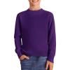 Haloumoning Boys Sweaters Kids Crewneck Long Sleeve Knit Pullover Sweater 5-14 Years(Purple)