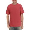 Haloumoning Boys Short Sleeve Shirts Kids Summer Crewneck T-Shirts Casual Tops Tees 5-14 Years(Red)