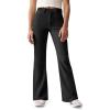 Haloumoning Girls Flare Jeans Kids Fashion Stretchy Denim Pants Bell Bottoms with Pockets(Black)