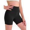 Haloumoning Girls Athletic Shorts Kids Workout High Waisted Volleyball Shorts Yoga Dance Gymnastics Shorts(Black)