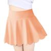 Haloumoning Girls Skorts Flowy Butterfly Athletic Shorts Kids A Line Pleated Tennis Golf Skirts with Pockets(Light Orange)