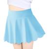 Haloumoning Girls Skorts Flowy Butterfly Athletic Shorts Kids A Line Pleated Tennis Golf Skirts with Pockets(Sky Blue)