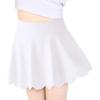 Haloumoning Girls Skorts Flowy Butterfly Athletic Shorts Kids A Line Pleated Tennis Golf Skirts with Pockets(White)