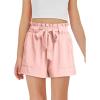 Haloumoning Girls High Waisted Shorts Kids Ruffle Summer Dress Shorts with Pockets 5-14 Years(Light Pink)