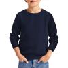 Haloumoning Boys Texture Sweater Kids Crewneck Long Sleeve Knit Pullover Sweater Fall Winter Clothes 5-14 Years(Navy Blue)