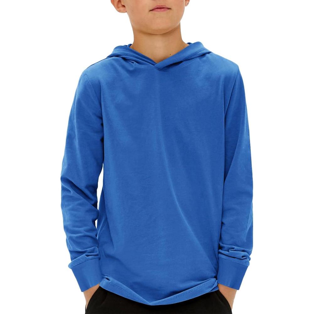 image:imageHaloumoning Boys Fashion Hoodies Kids Long Sleeve Hooded Sweatshirts 514 YearsRoyal Blue