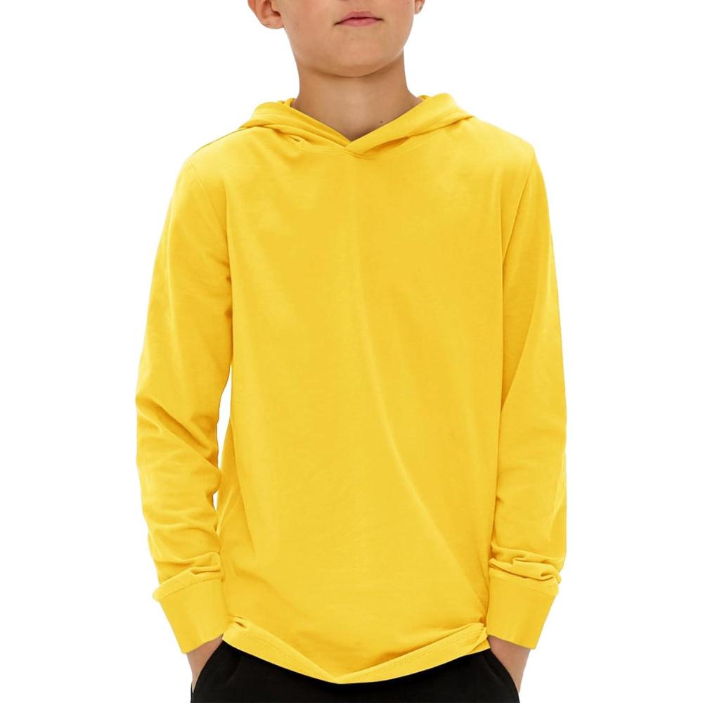 image:imageHaloumoning Boys Fashion Hoodies Kids Long Sleeve Hooded Sweatshirts 514 YearsYellow