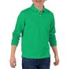Haloumoning Boys Long Sleeve Pique Polo Shirts Kids School Uniform Shirt 5-14 Years(Green)