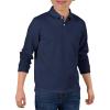 Haloumoning Boys Long Sleeve Pique Polo Shirts Kids School Uniform Shirt 5-14 Years(Navy Blue)