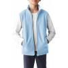 Haloumoning Boys Polar Fleece Vest Kids Full-Zip Lightweight Sleeveless Jacket Fall Winter Warm Outwear 5-14 Years(Sky Blue)