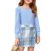 Sky Blue + Blue Plaid