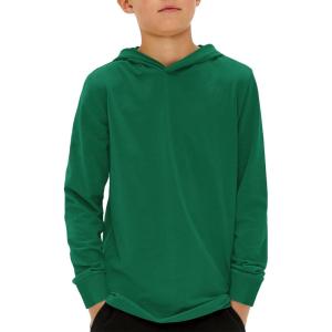 Haloumoning Boys Fashion Hoodies Kids Long Sleeve Hooded Sweatshirts 5-14 Years(Green)