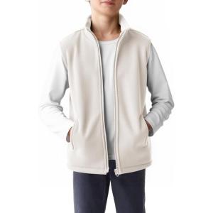 Haloumoning Boys Polar Fleece Vest Kids Full-Zip Lightweight Sleeveless Jacket Fall Winter Warm Outwear 5-14 Years(Beige)