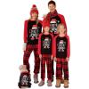 Haloumoning Family Christmas Pajamas Matching Sets Xmas PJs Sets Holiday Jammies Sleepwear(Green)
