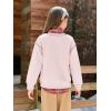 Haloumoning Girls Christmas Sweatshirt Kids Long Sleeve Crewneck Ugly Shirts Xmas Pullover Tops 5-14Y(Light Pink)