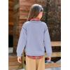 Haloumoning Girls Christmas Sweatshirt Kids Long Sleeve Crewneck Ugly Shirts Xmas Pullover Tops 5-14Y(Light Purple)