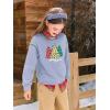 Haloumoning Girls Christmas Sweatshirt Kids Long Sleeve Crewneck Ugly Shirts Xmas Pullover Tops 5-14Y(Light Purple)