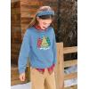 Haloumoning Girls Christmas Sweatshirt Kids Long Sleeve Crewneck Ugly Shirts Xmas Pullover Tops 5-14Y(Sky Blue)