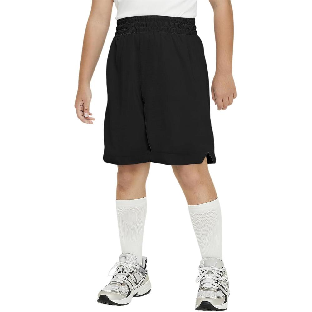 image:imageHaloumoning Boys Athletic Shorts High Waist Elastic Active Performance Running Basketball Shorts with Pockets 514 YearsBlack