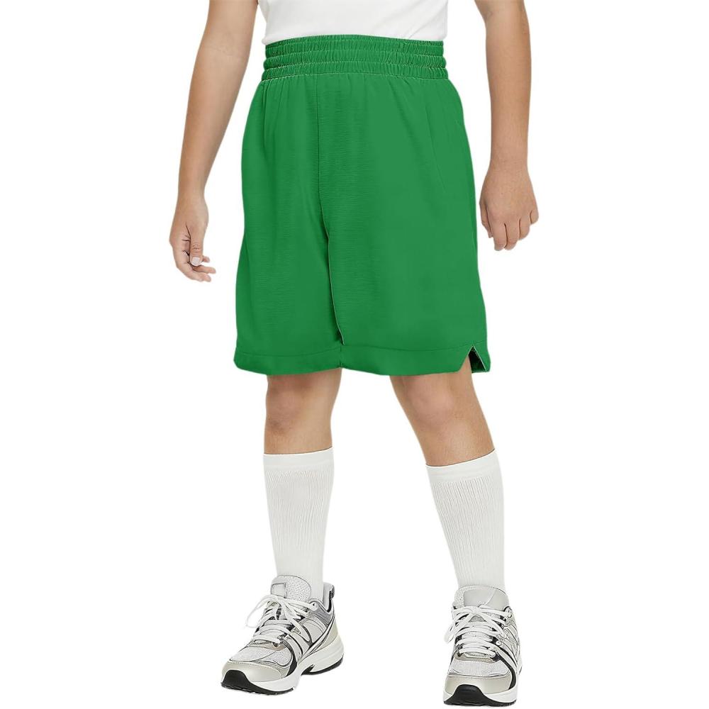 image:imageHaloumoning Boys Athletic Shorts High Waist Elastic Active Performance Running Basketball Shorts with Pockets 514 YearsGreen