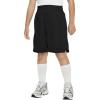 Haloumoning Boys Athletic Shorts High Waist Elastic Active Performance Running Basketball Shorts with Pockets 5-14 Years(Black)